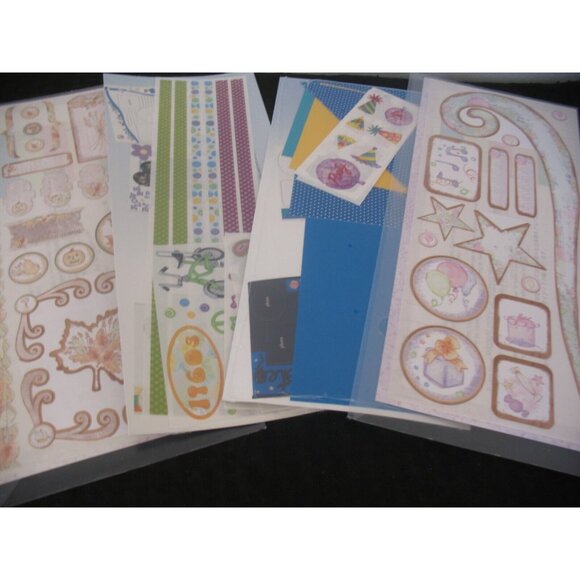 Creative Memories Celebration Combo, 1960's stickers, 2 shts Chalet Gr Lgth NEW - Picture 2 of 4